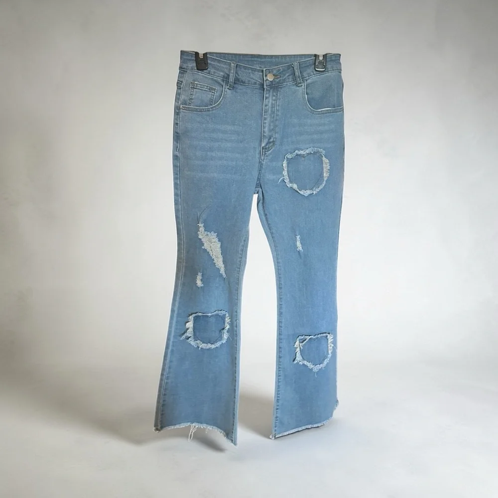Light Blue Distressed Women’s Jeans